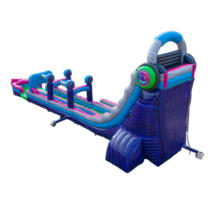 27FT Glitch Dual Lane Slide w/Slip n Slide