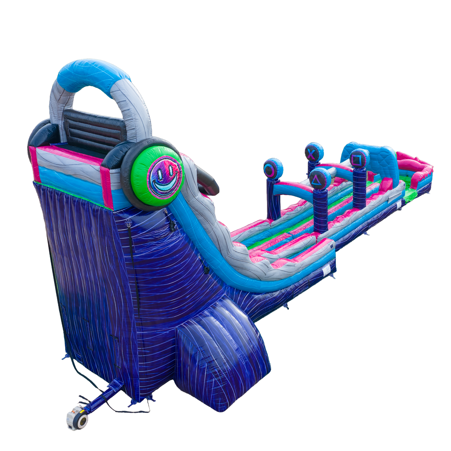 27FT Glitch Dual Lane Slide w/Slip n Slide