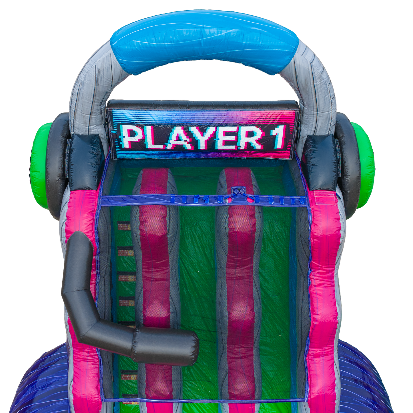 27FT Glitch Dual Lane Slide w/Slip n Slide