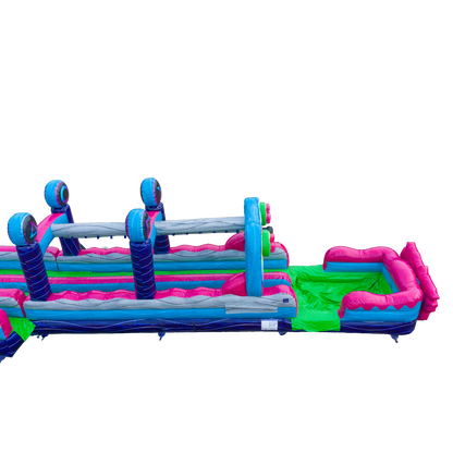 27FT Glitch Dual Lane Slide w/Slip n Slide