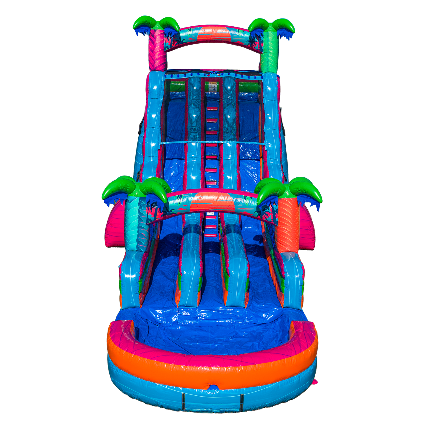 22FT Electric Tropics Dual Lane Slide