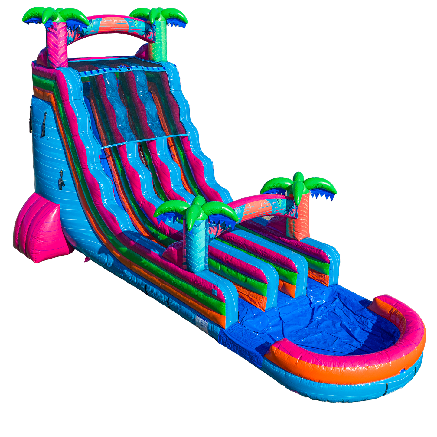 22FT Electric Tropics Dual Lane Slide