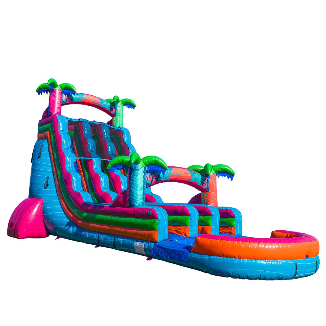 22FT Electric Tropics Dual Lane Slide