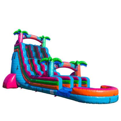 22FT Electric Tropics Dual Lane Slide