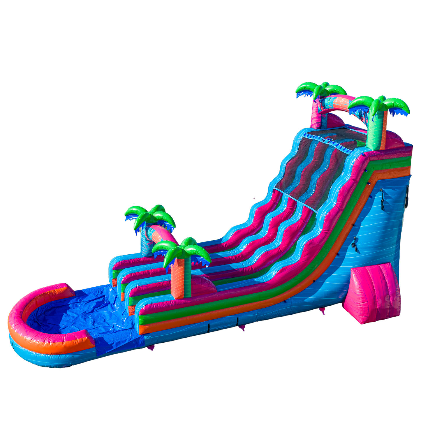 22FT Electric Tropics Dual Lane Slide