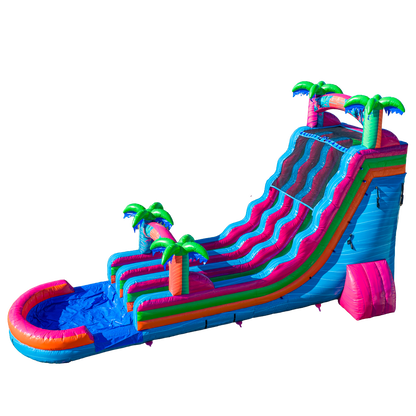 22FT Electric Tropics Dual Lane Slide