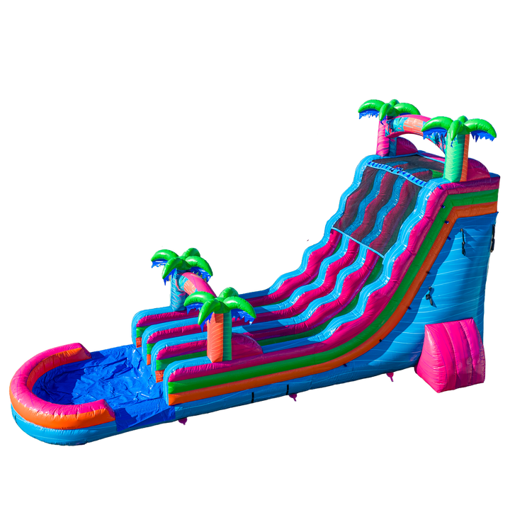 22FT Electric Tropics Dual Lane Slide