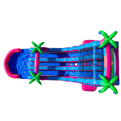 22FT Electric Tropics Dual Lane Slide