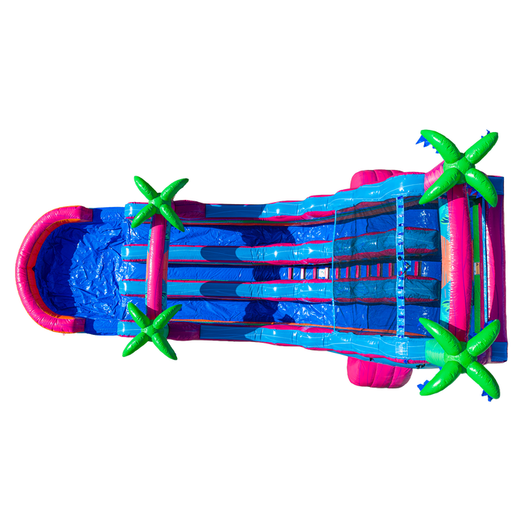 22FT Electric Tropics Dual Lane Slide