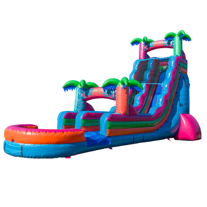 22FT Electric Tropics Single Lane Slide