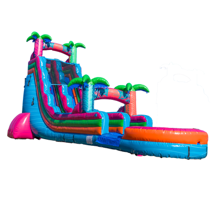 22FT Electric Tropics Single Lane Slide