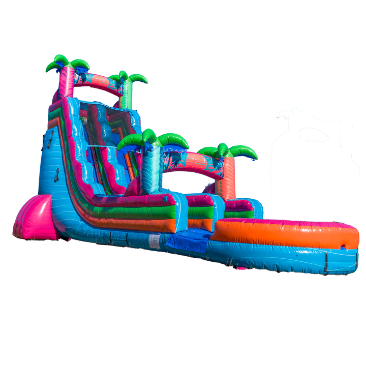 22FT Electric Tropics Single Lane Slide