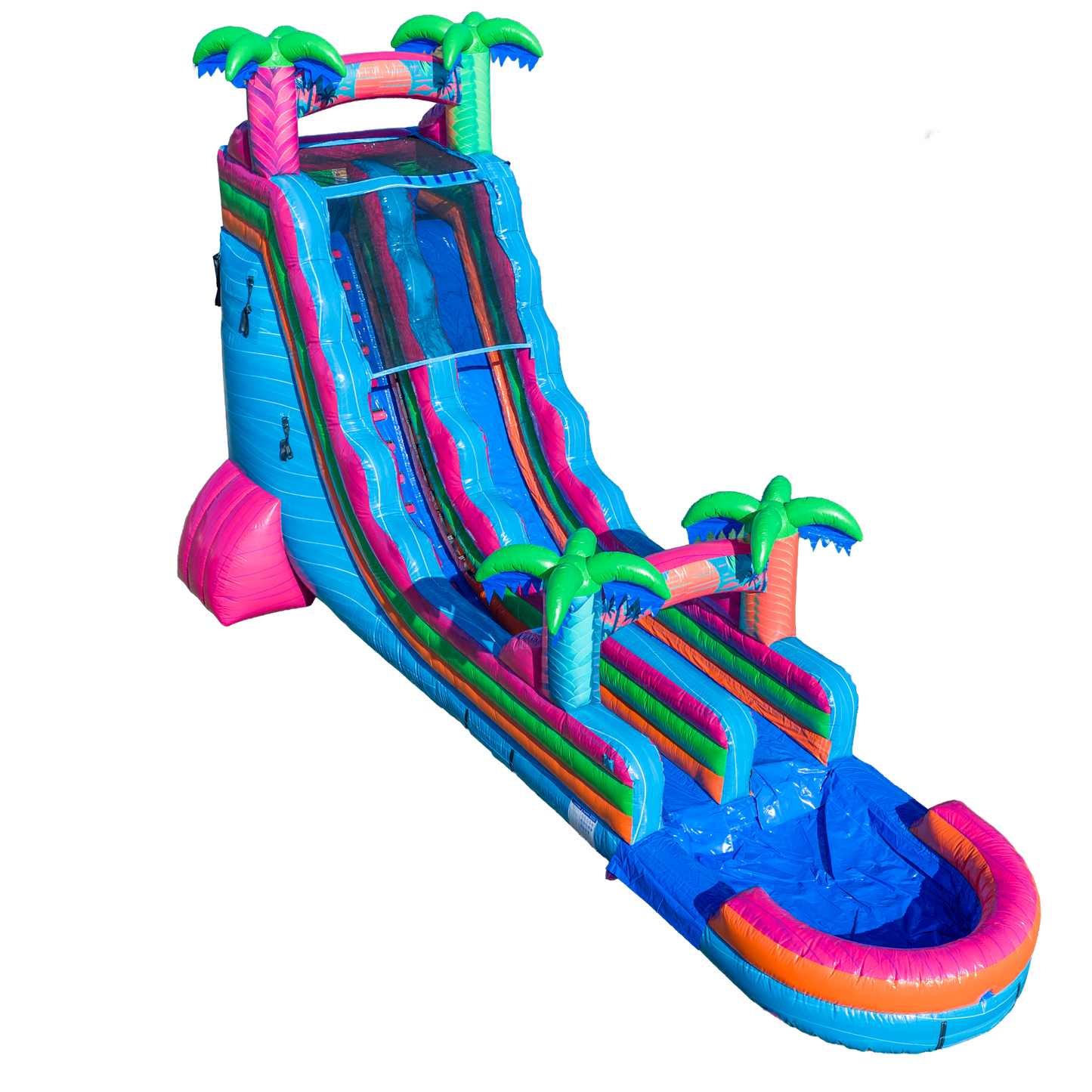 22FT Electric Tropics Single Lane Slide