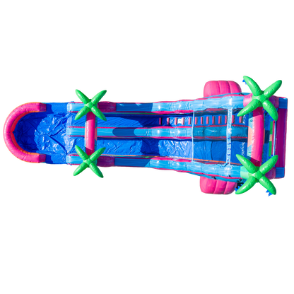 22FT Electric Tropics Single Lane Slide