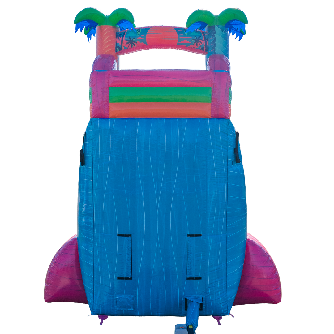 22FT Electric Tropics Single Lane Slide