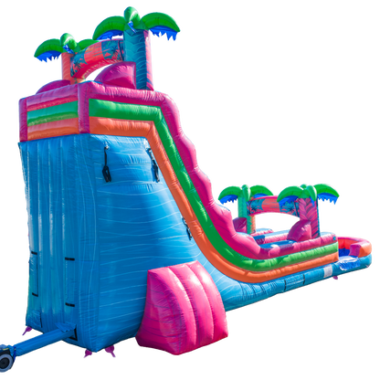 22FT Electric Tropics Single Lane Slide