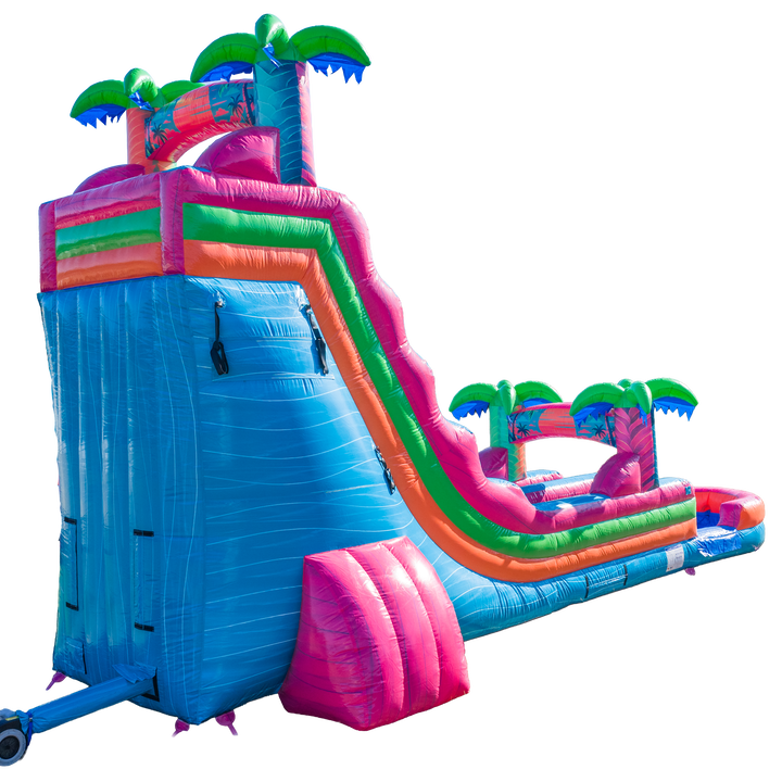 22FT Electric Tropics Single Lane Slide