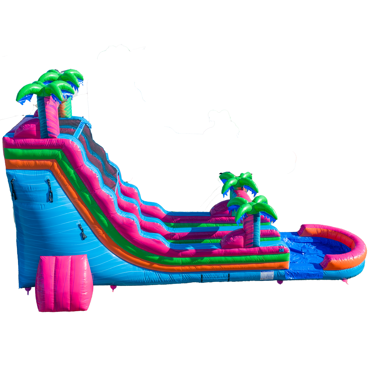 22FT Electric Tropics Single Lane Slide