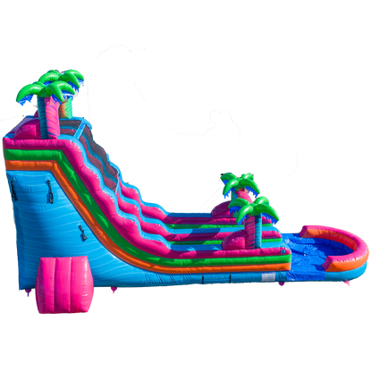 22FT Electric Tropics Single Lane Slide