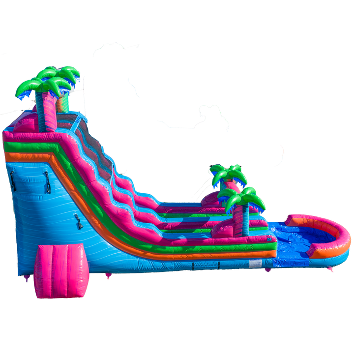 22FT Electric Tropics Single Lane Slide