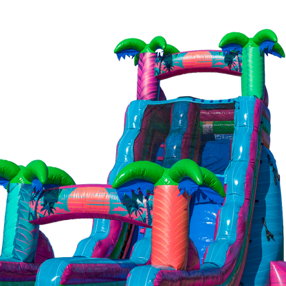 22FT Electric Tropics Single Lane Slide