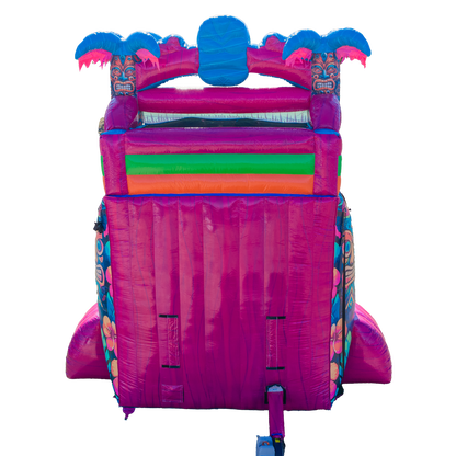 20FT Aloha Splash (Hawaiian Hibiscus) Dual Lane Slide