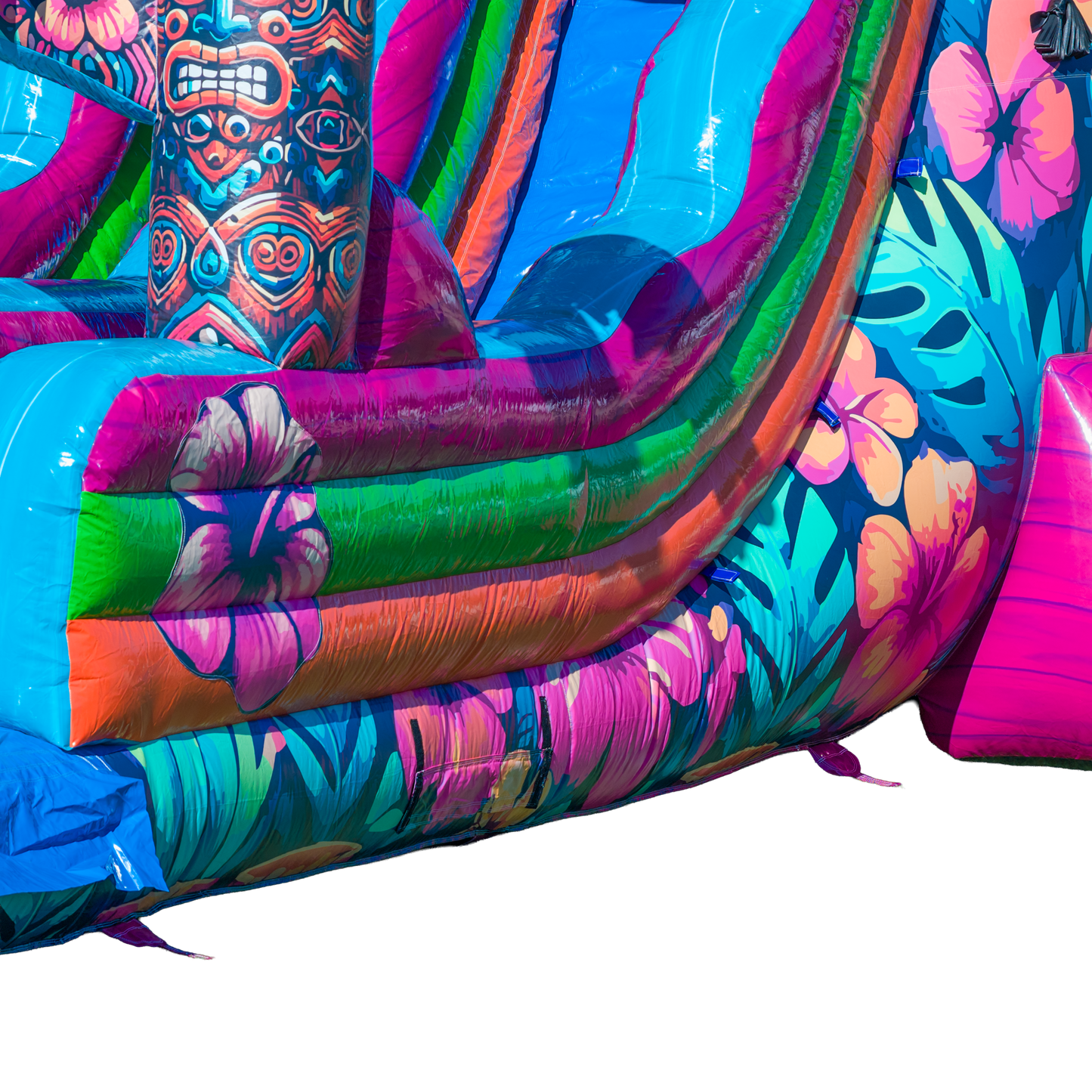 20FT Aloha Splash (Hawaiian Hibiscus) Dual Lane Slide