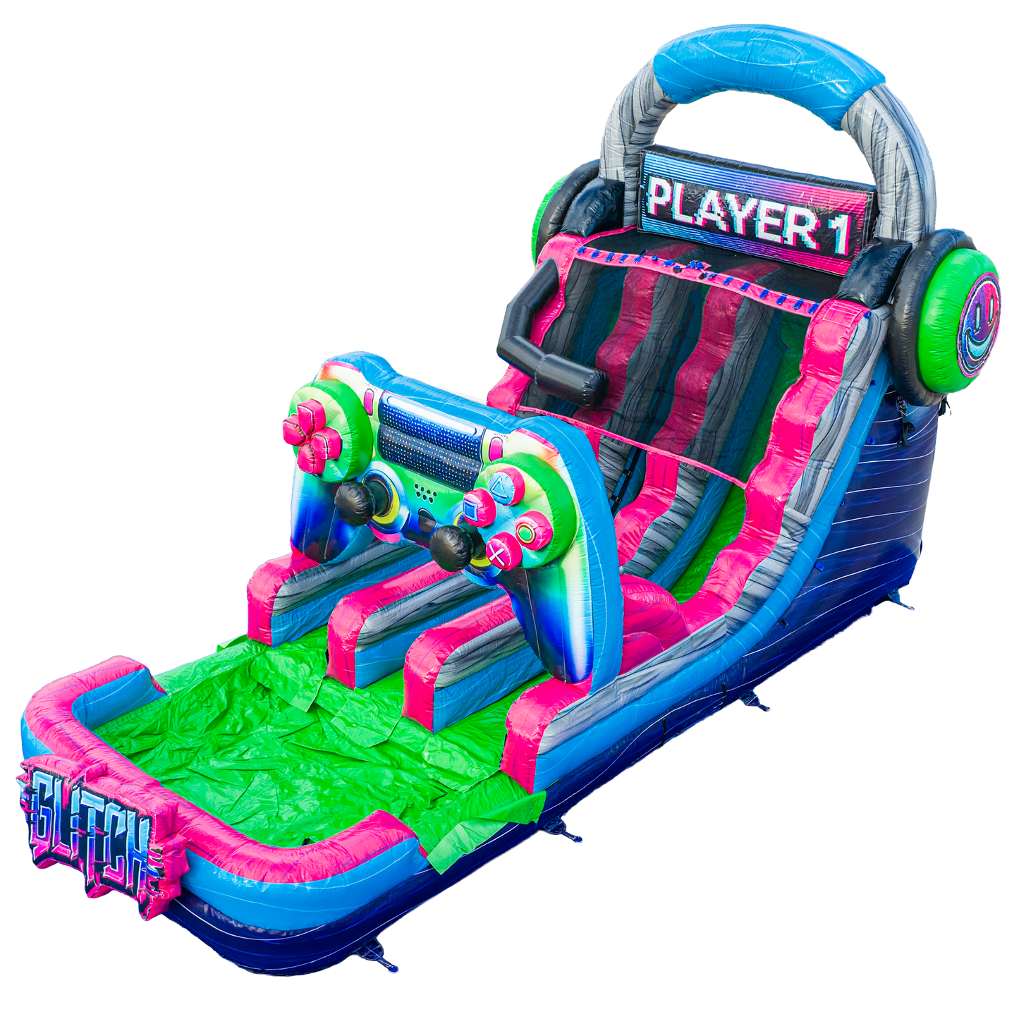 16FT Glitch Dual Lane Slide