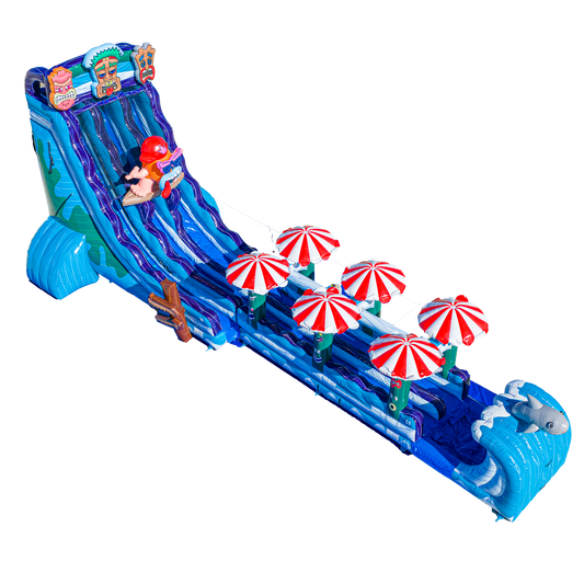 27FT Tiki Tovi Dual Lane Slide w/Slip n Slide