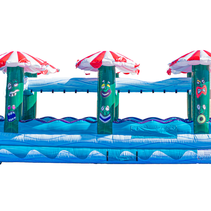 27FT Tiki Tovi Dual Lane Slide w/Slip n Slide