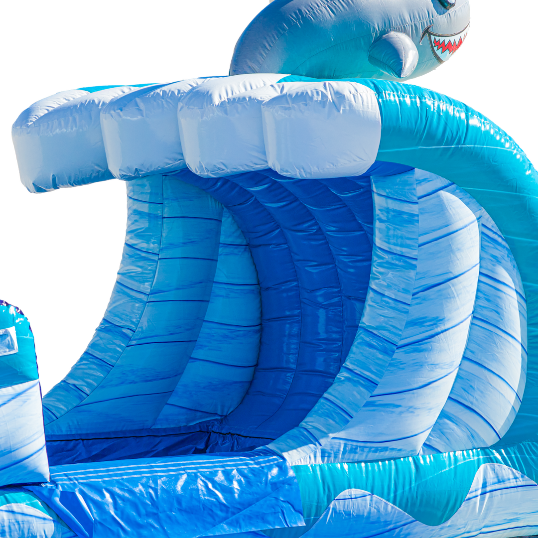 27FT Tiki Tovi Dual Lane Slide w/Slip n Slide