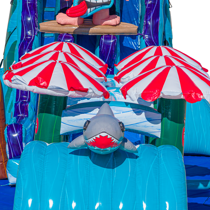 27FT Tiki Tovi Dual Lane Slide w/Slip n Slide