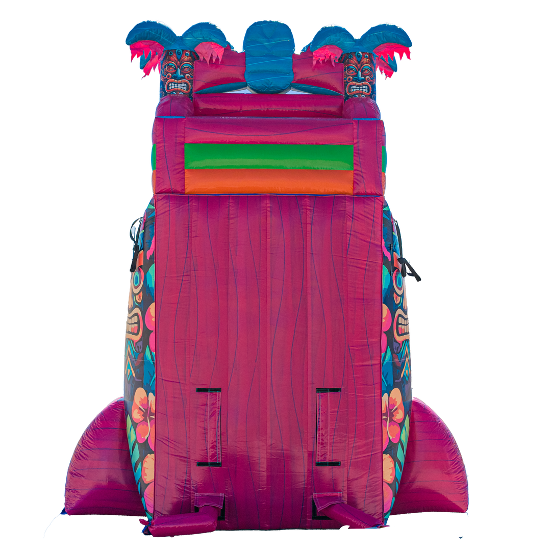 22FT Aloha Splash (Hawaiian Hibiscus) Single Lane Slide PA/NJ Certified (Splash pad)