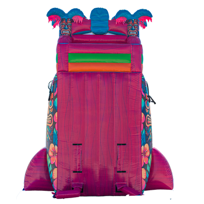 22FT Aloha Splash (Hawaiian Hibiscus) Single Lane Slide PA/NJ Certified (Splash pad)