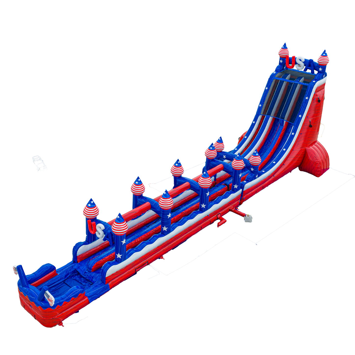29FT USA Dual Lane Slip n Slide