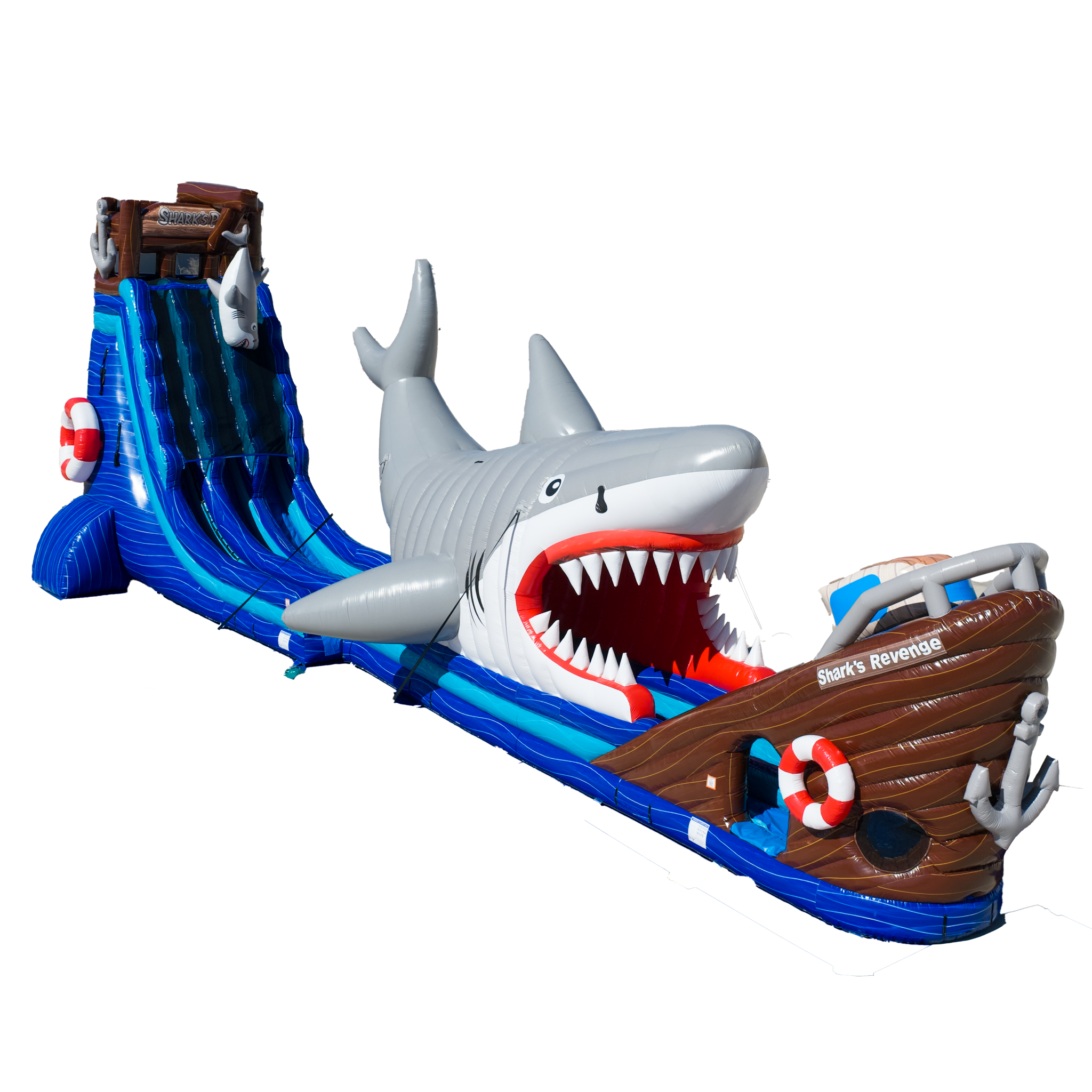 30FT Shark’s Revenge Inflatable Water Slide | Big and Bright Inflatables
