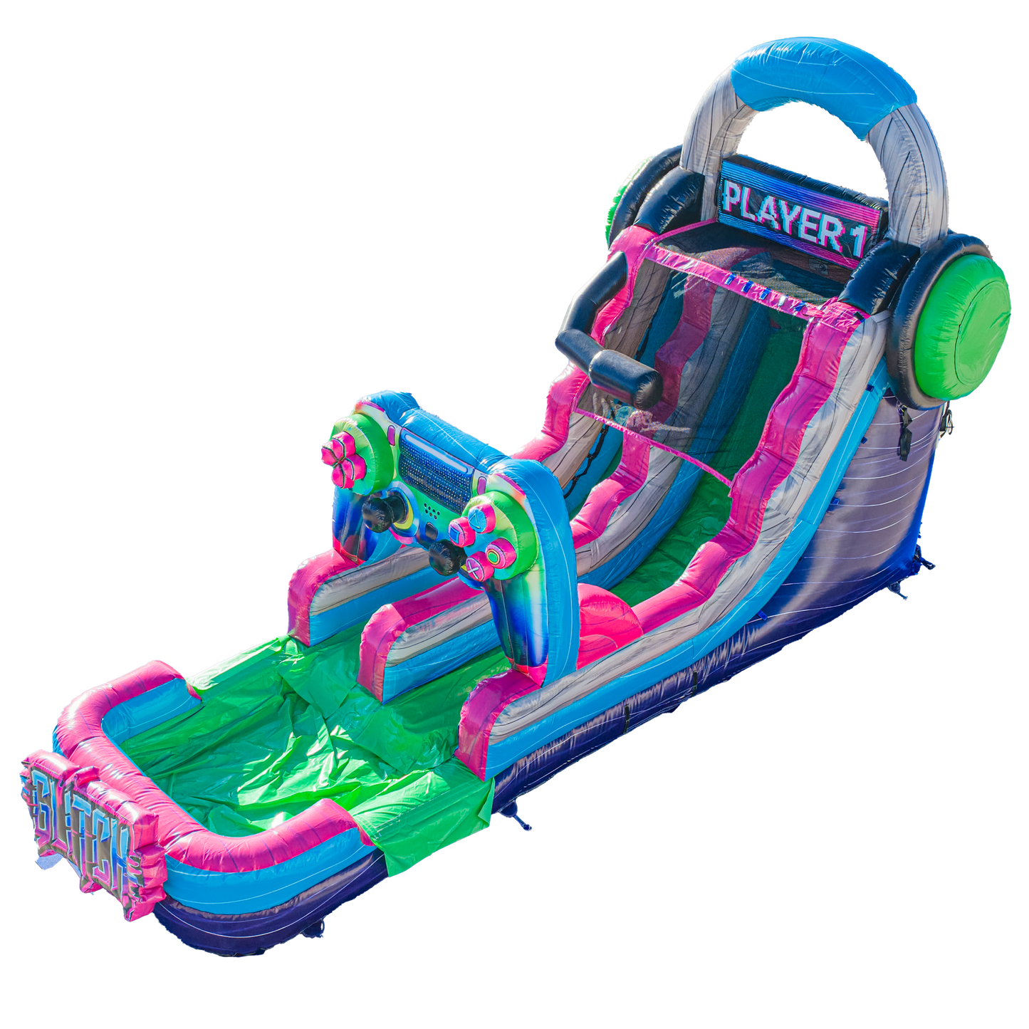 16FT Glitch Single Lane Slide