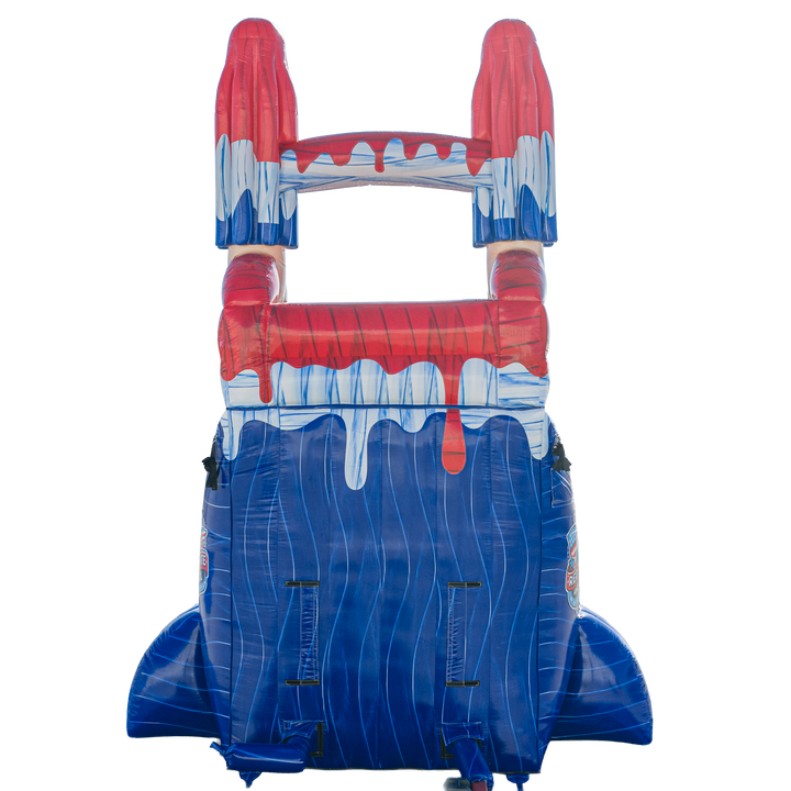 18FT Red White and Cool Popsicle Single Lane Slide