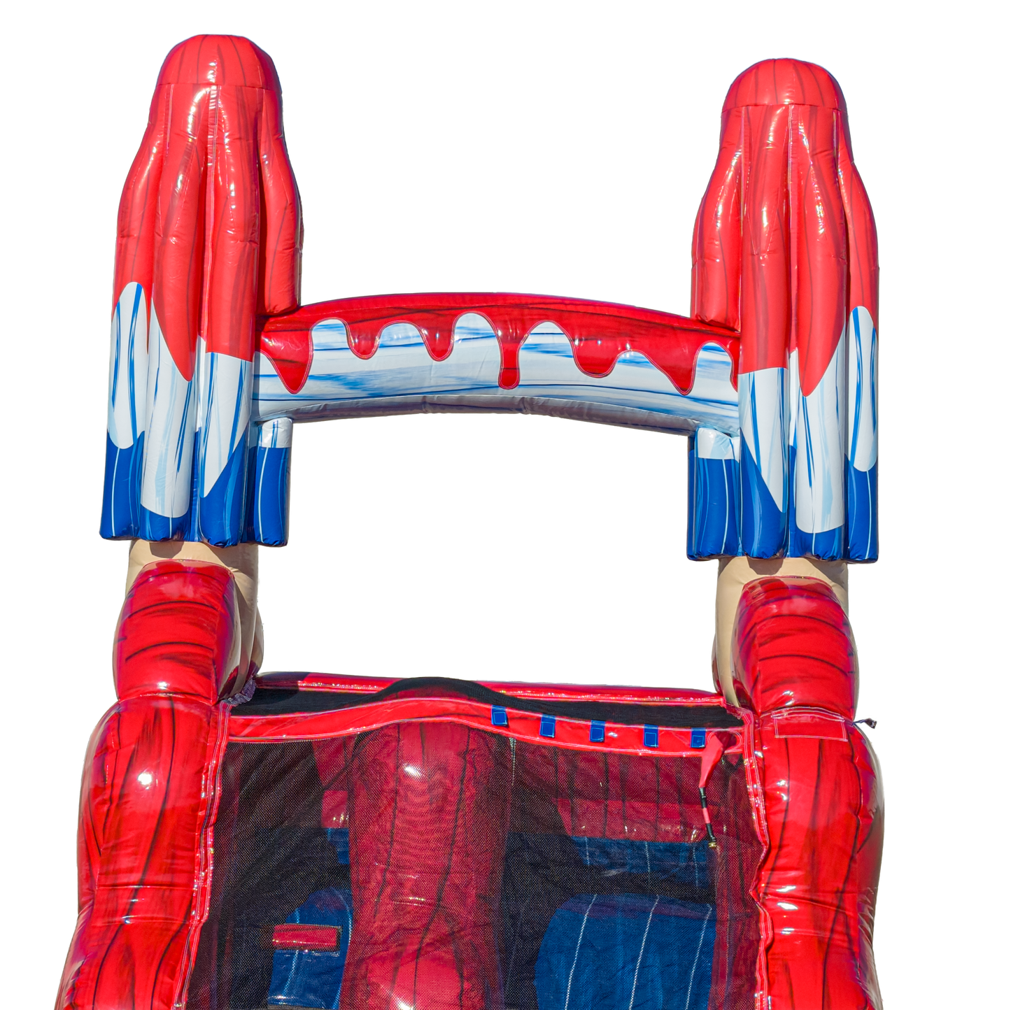 18FT Red White and Cool Popsicle Single Lane Slide