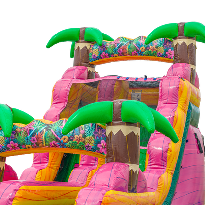 16FT Magenta Single Lane Slide