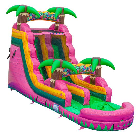 16FT Magenta Single Lane Slide