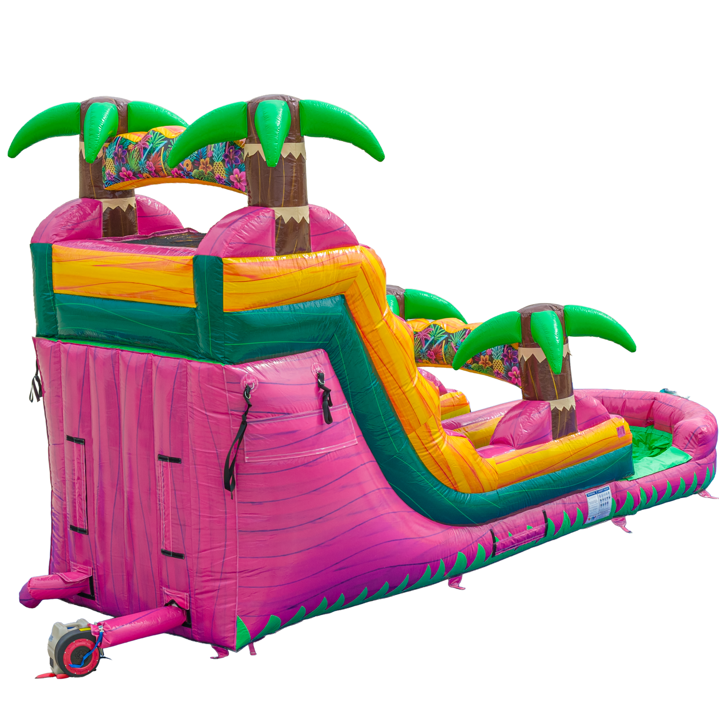 16FT Magenta Single Lane Slide