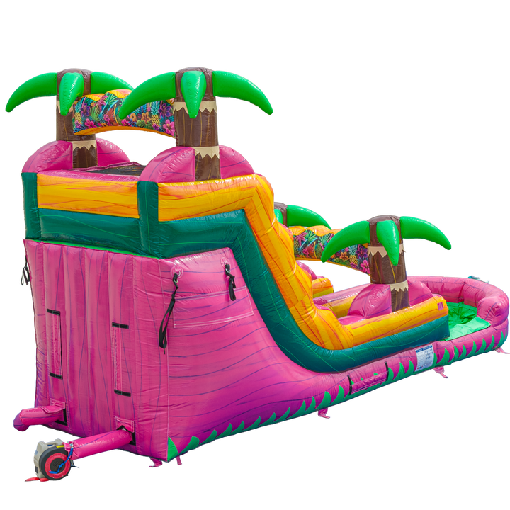 16FT Magenta Single Lane Slide