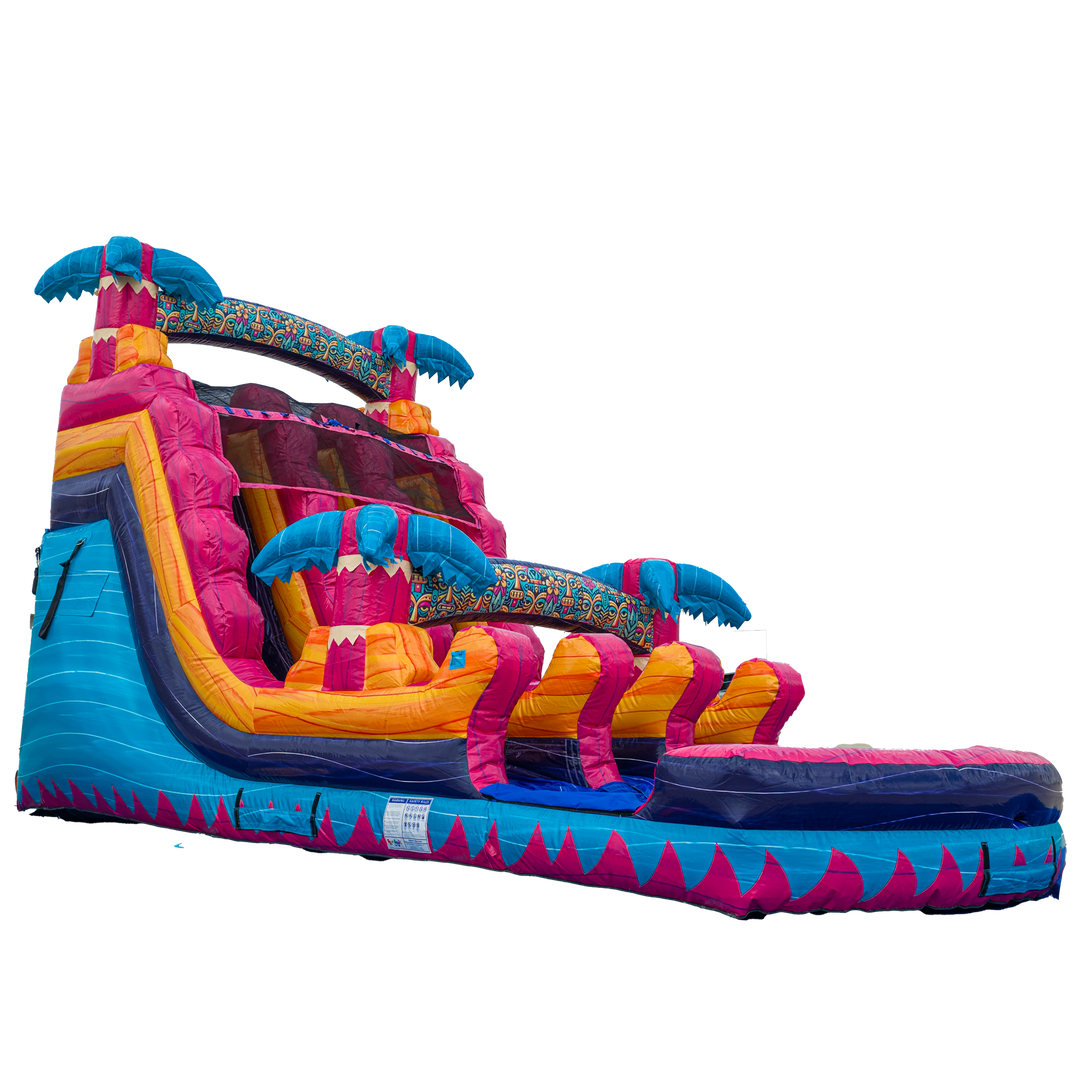 16FT Teal Rippling Rush Dual Lane