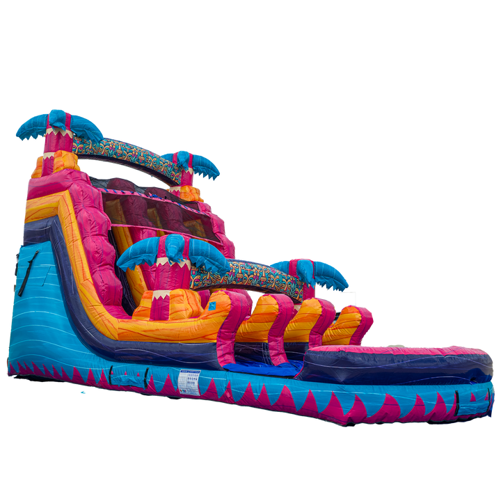 16FT Teal Rippling Rush Dual Lane