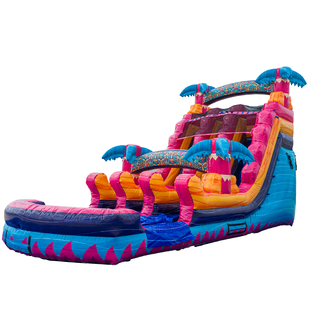 16FT Teal Rippling Rush Dual Lane