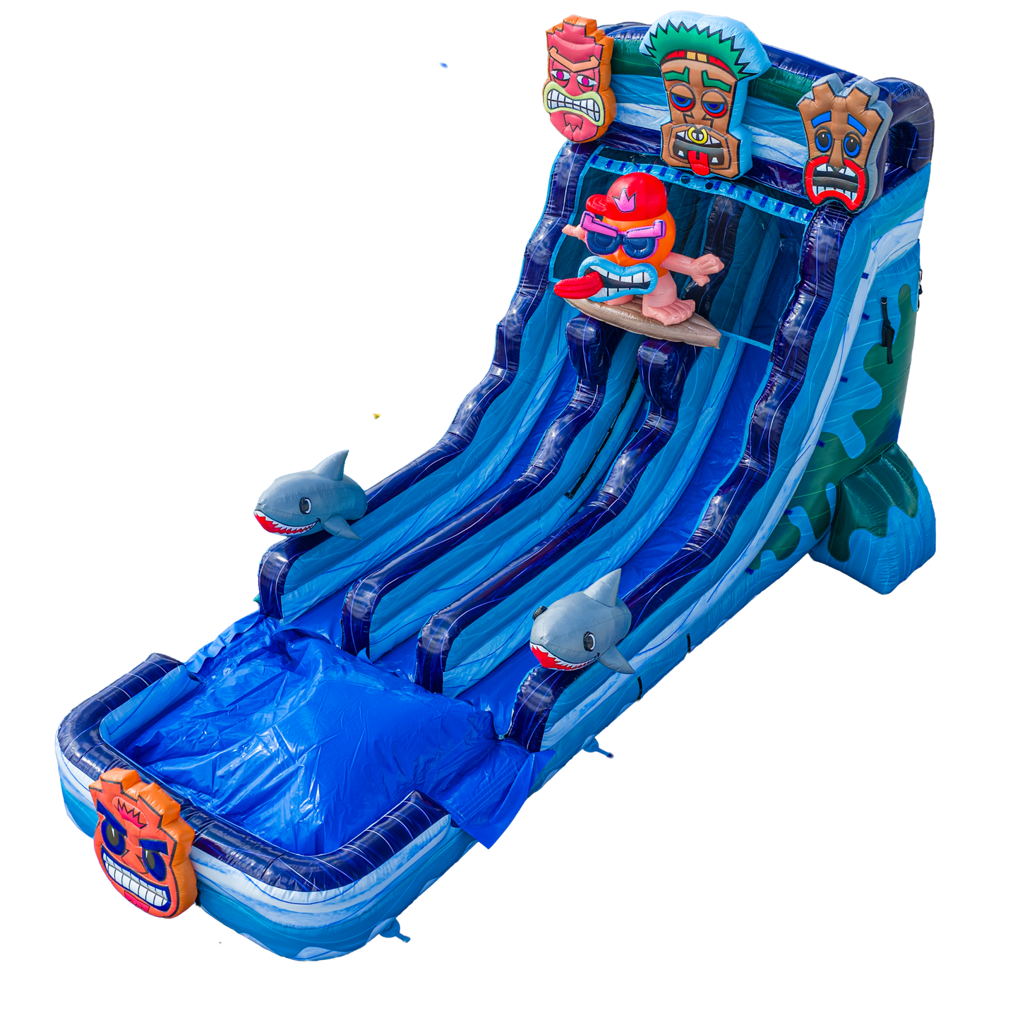18FT Tiki Tovi Dual Lane Slide