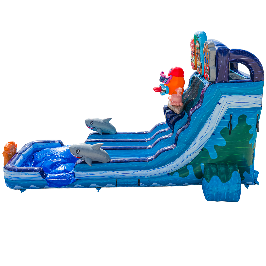 18FT Tiki Tovi Dual Lane Slide