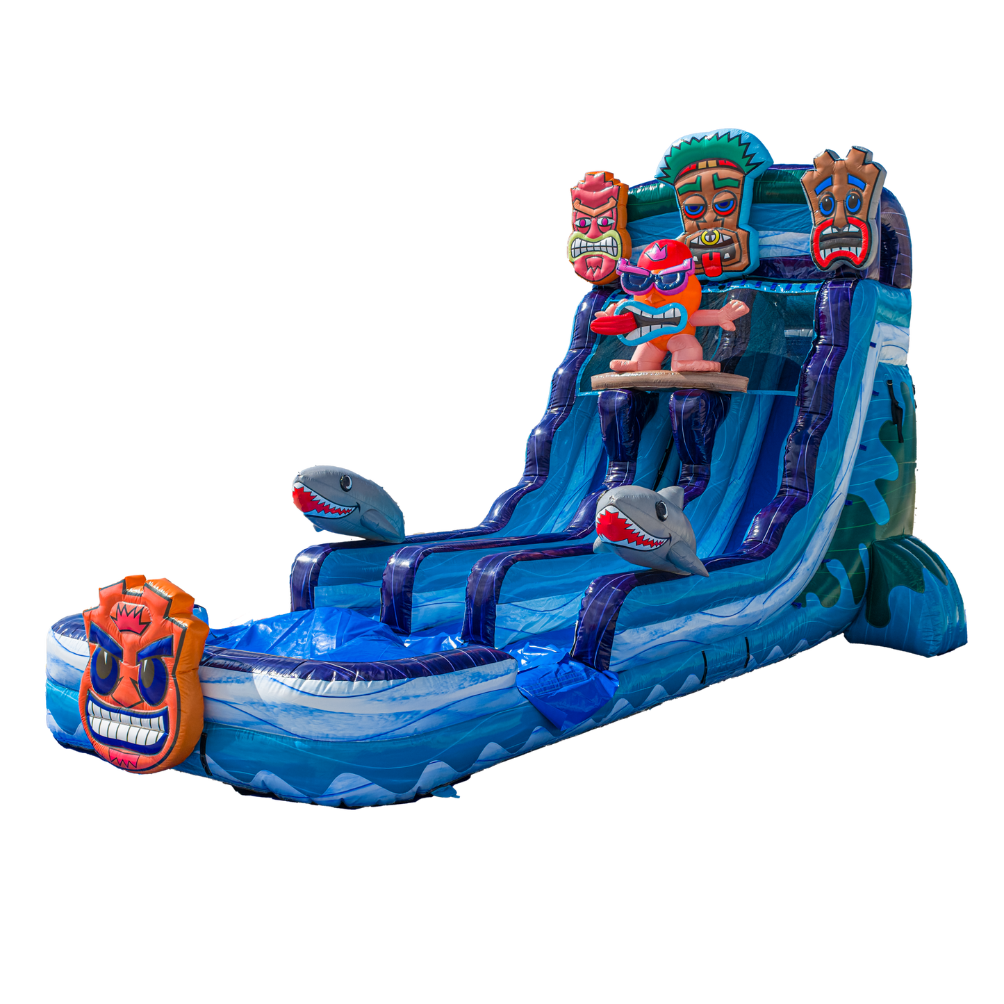 18FT Tiki Tovi Dual Lane Slide