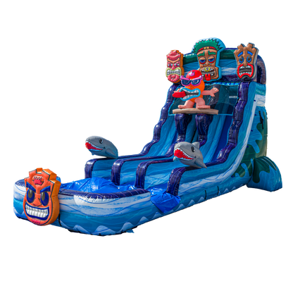 18FT Tiki Tovi Dual Lane Slide